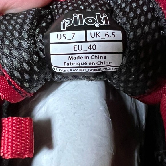 Piloti Driving Shoes Spyder S1 Red Suede Racing Sneakers Mens Size US 7 - UK 6.5 - Picture 8 of 9